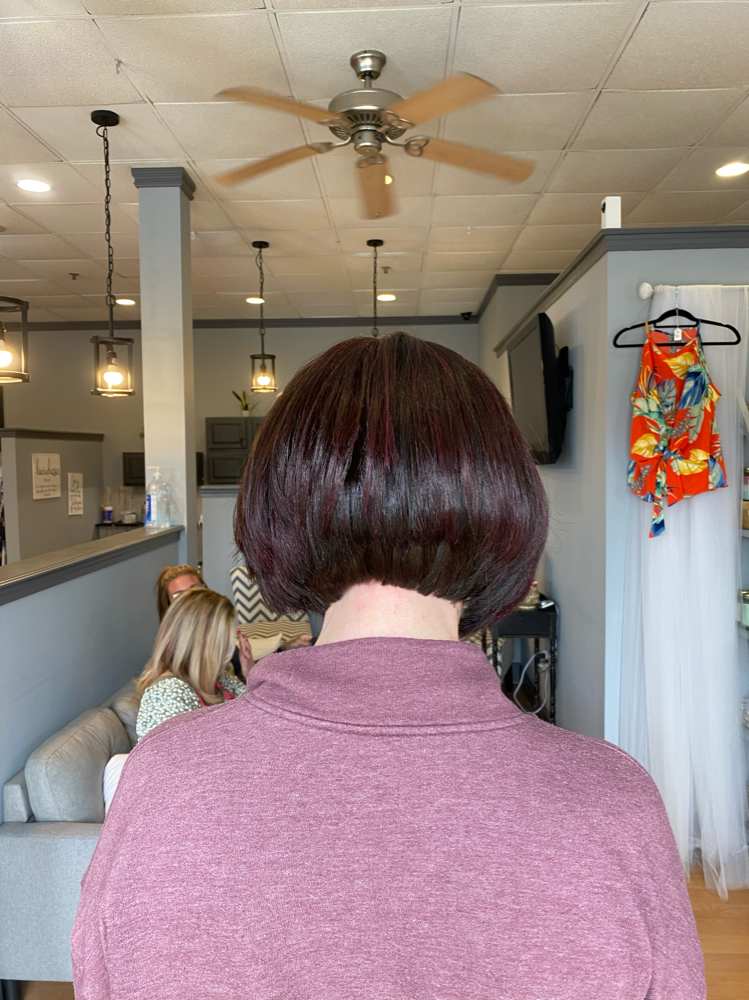 All Over Color With Haircut