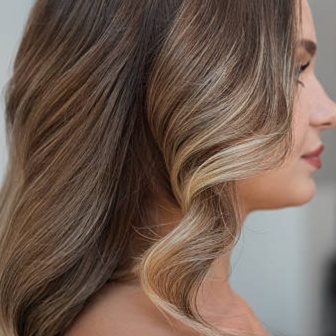 Partial highlight at Blossoms HTX Hair Studio in Spring, TX