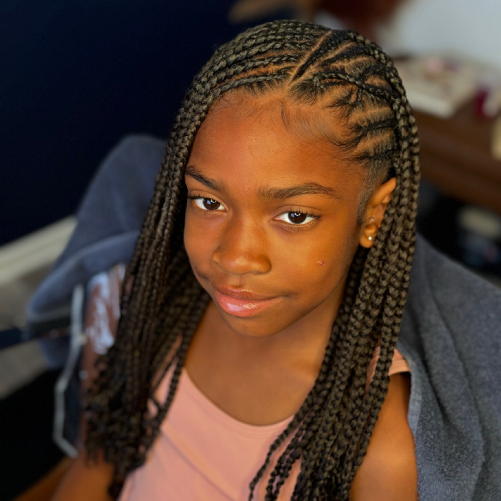 Tribal braids at Styled By House Of Harm in New Orleans, LA