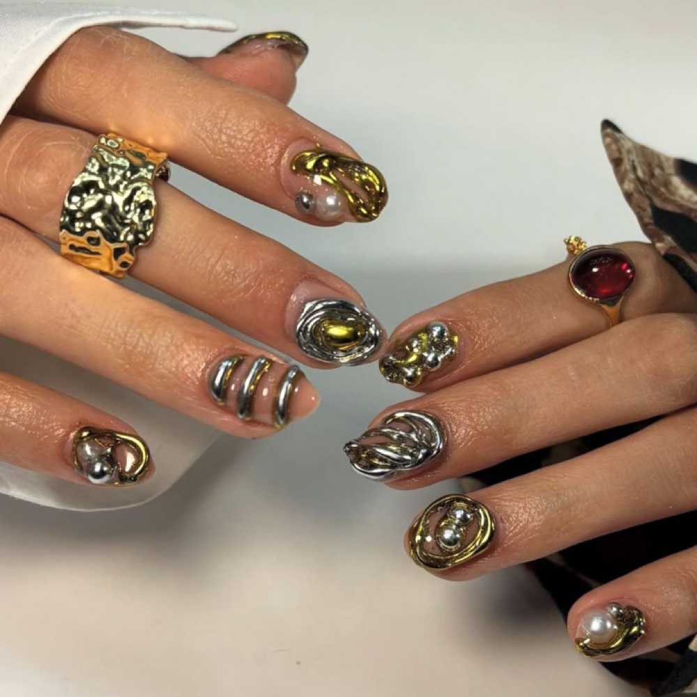 Hard Gel (Tier Three Art) at Tabby's Nail cabby in lakewood, OH