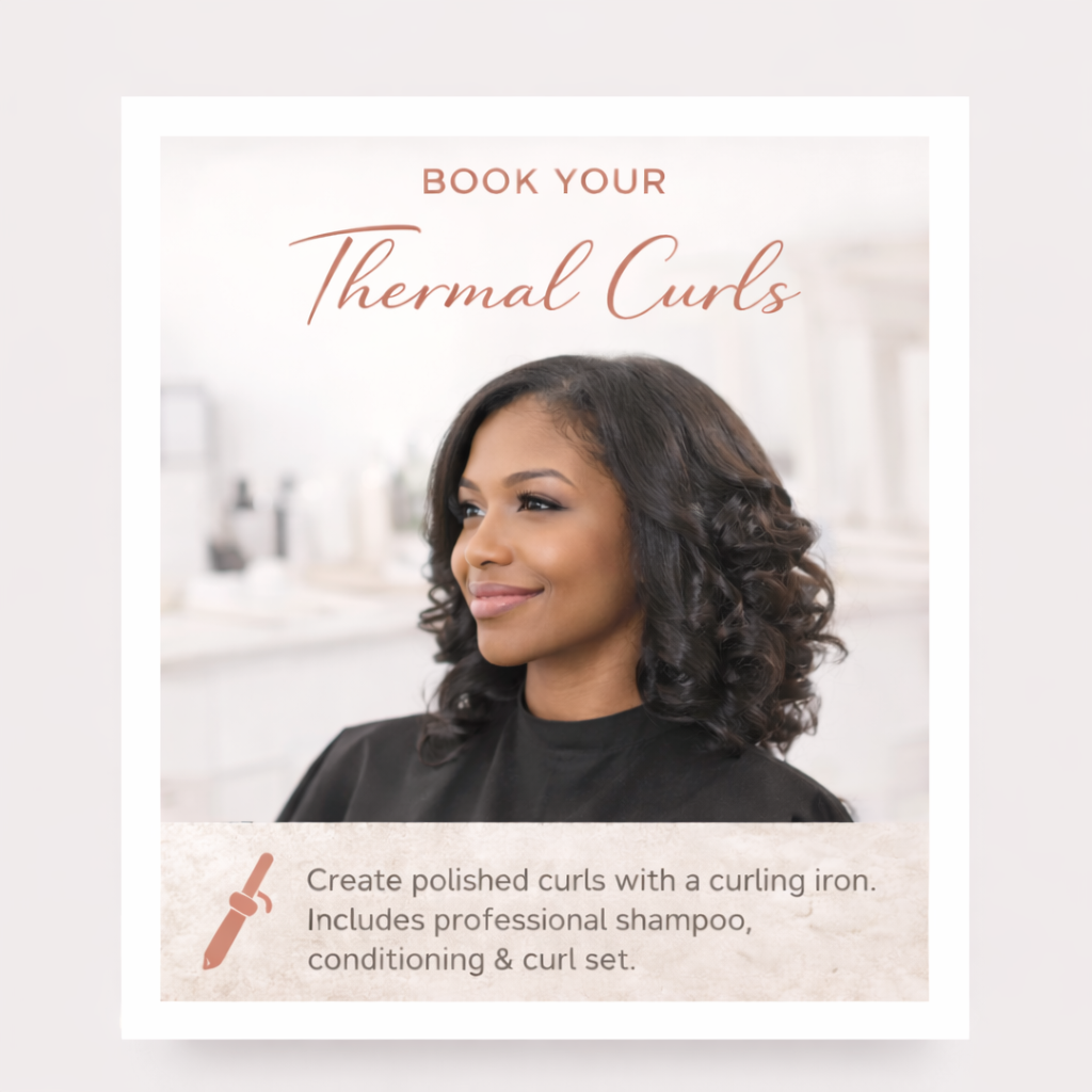 Thermal Curls at Paradise Hair Promotions in Bedford Heights, OH