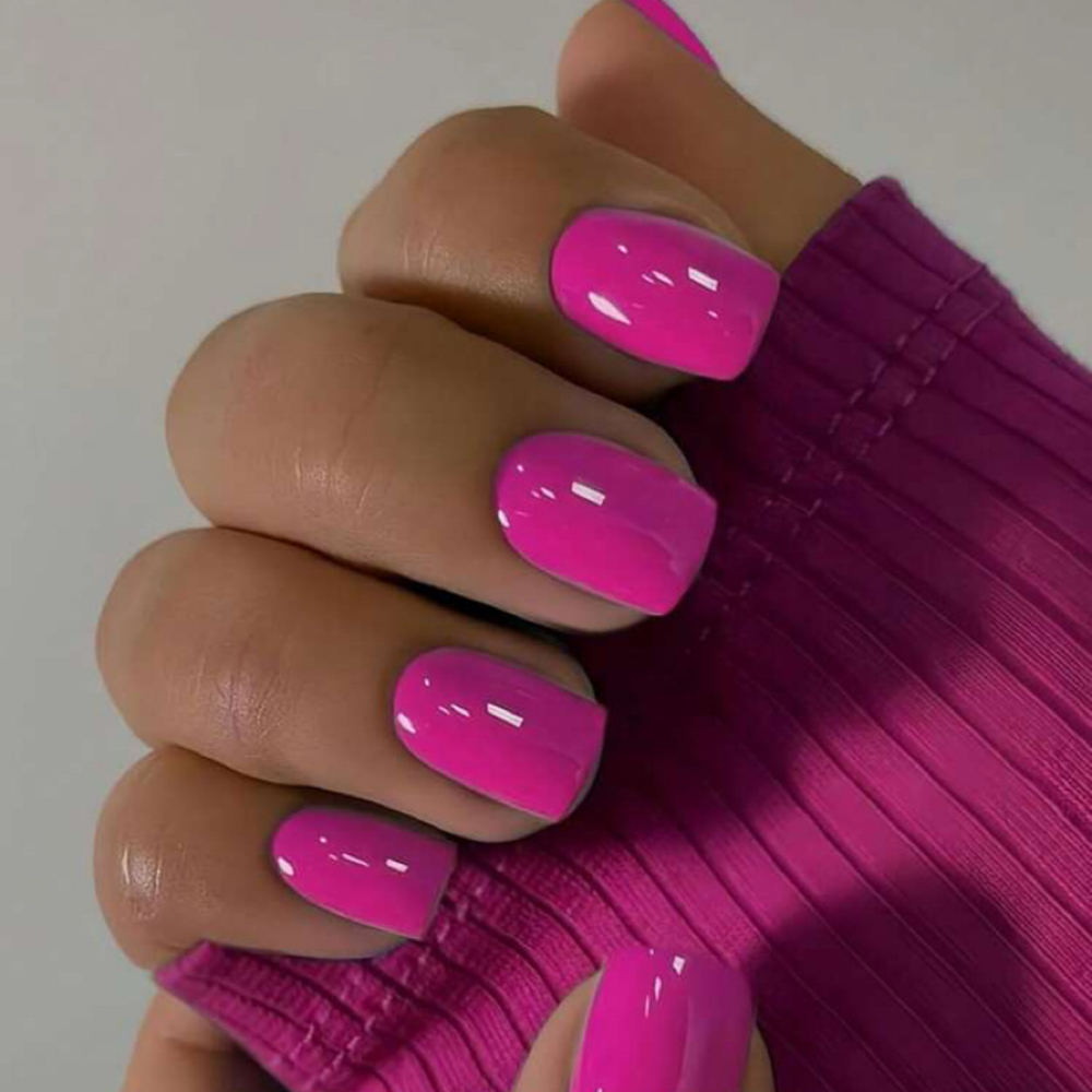 Full Set W/ Solid Gel Polish Short at Luxe Beauty NC in Charlotte, NC
