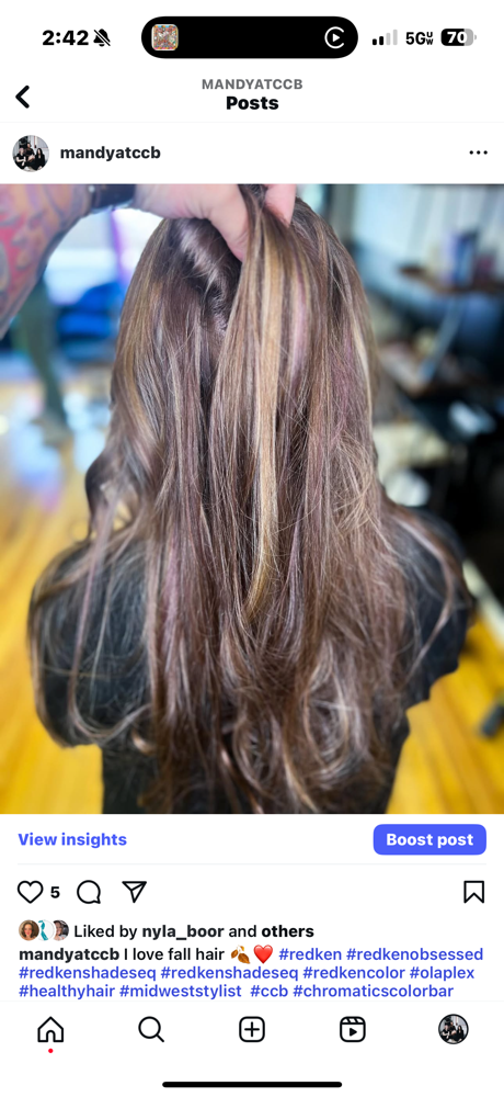 Full Highlight & Low Light at Chromatics By Mandy in Kokomo, IN