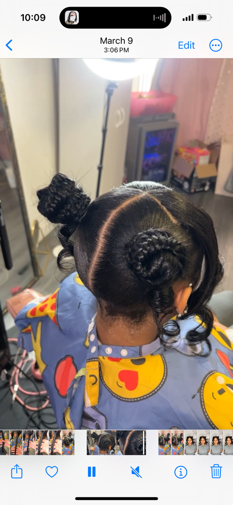 Double Fishtail Buns