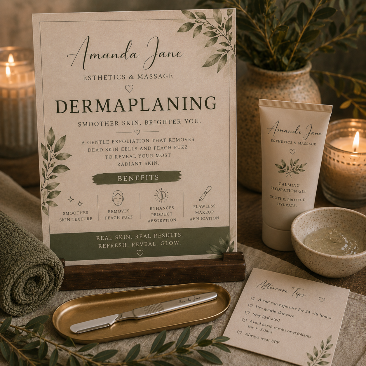Dermaplanning at Amanda Jane Esthetics & Massage in Salado, TX