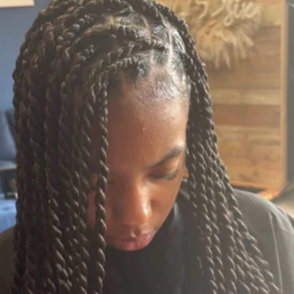 Island Twist (medium) at Royal Miss Braids and Beauty in Battle Creek, MI