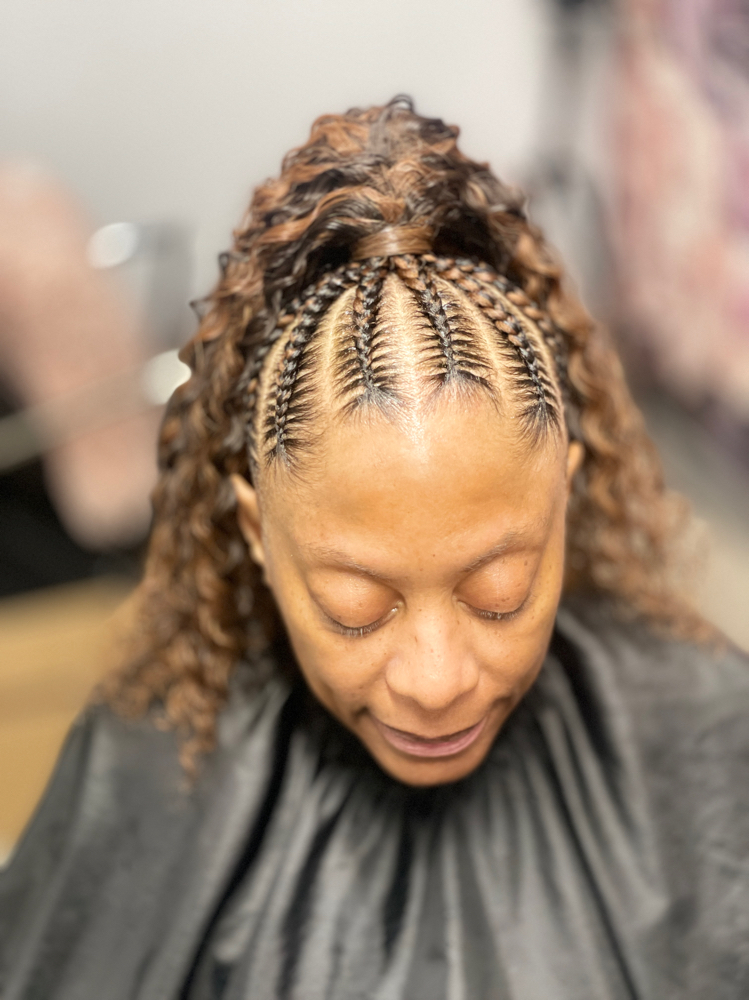 Ponytail W/ Feed-in Braids