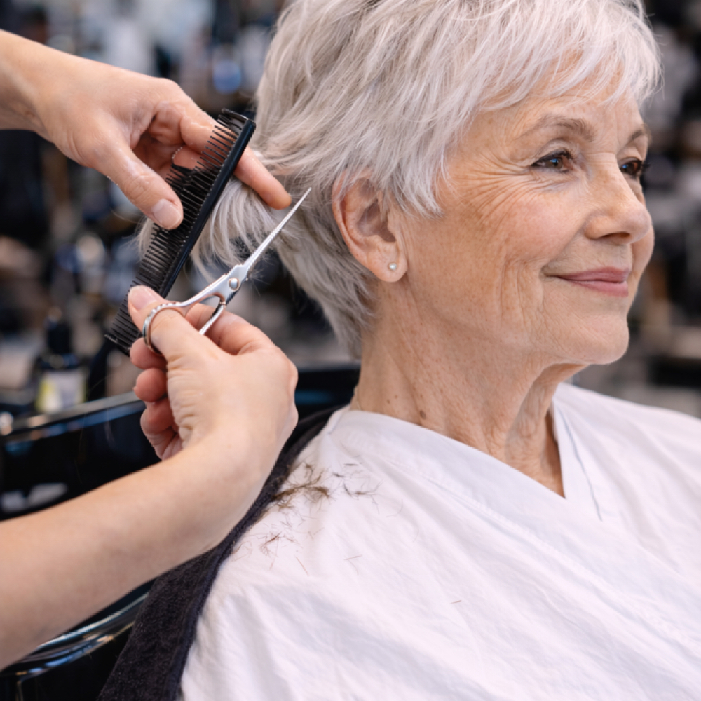Senior Womens Haircut (65+) at Fades and Flow by Nicole LLC in Mount Pleasant, WI