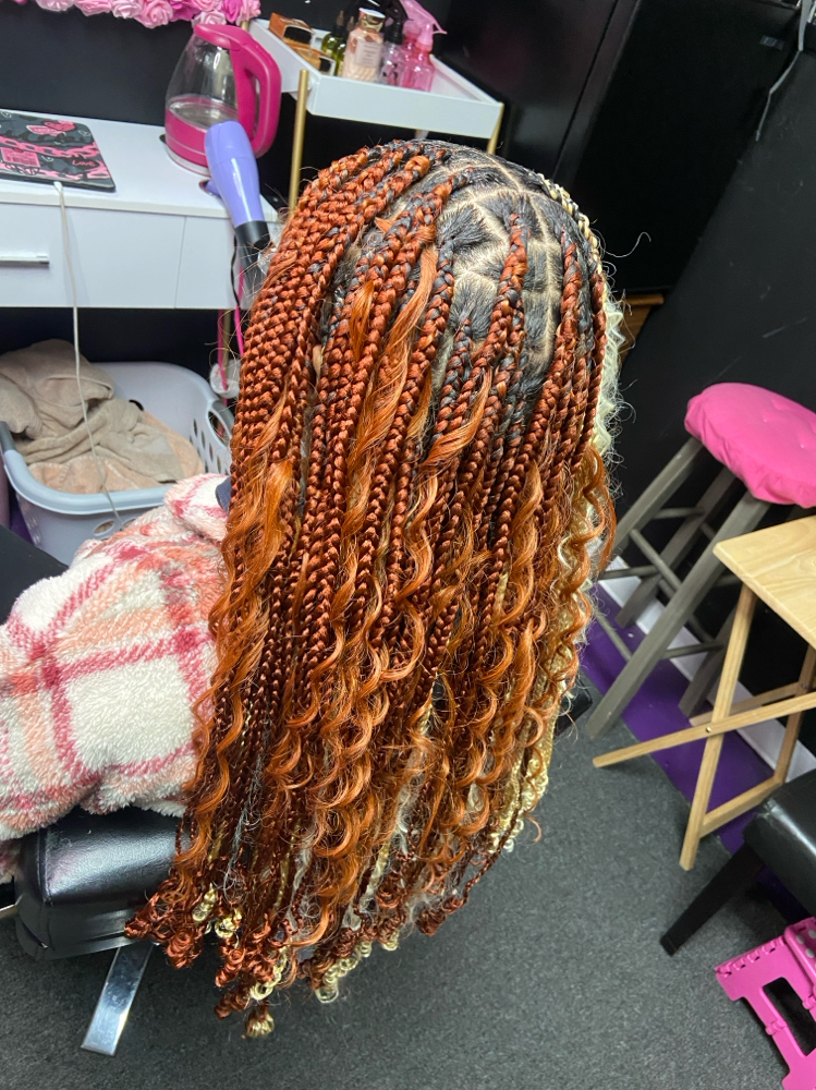 Boho Knotless Braids