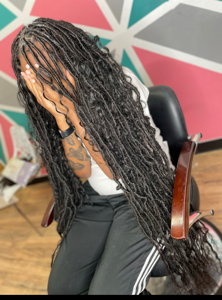 Boho Knotless Nu Locs at Bre The Braider in Hazelwood, MO