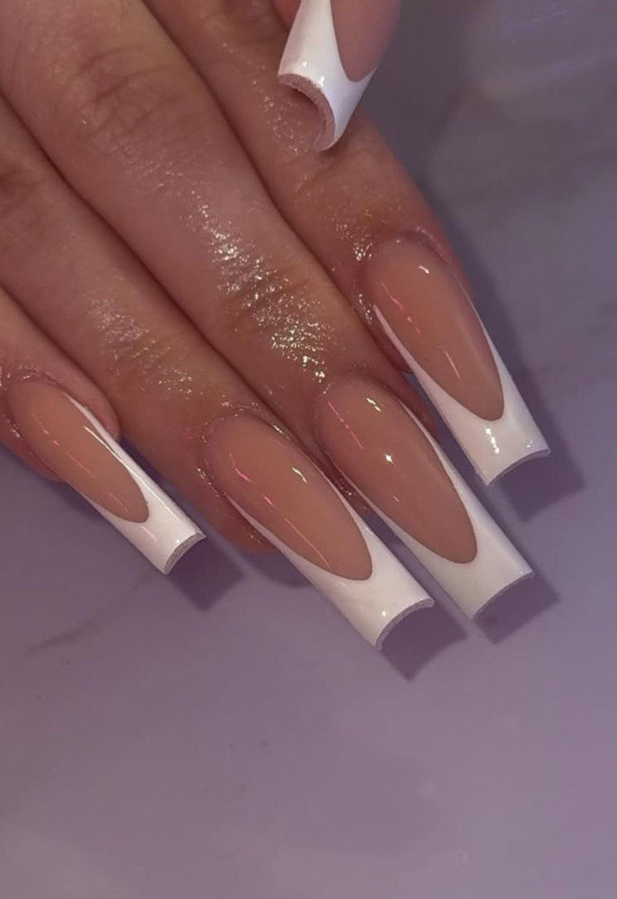 French Tip Nail Set (xtra long)