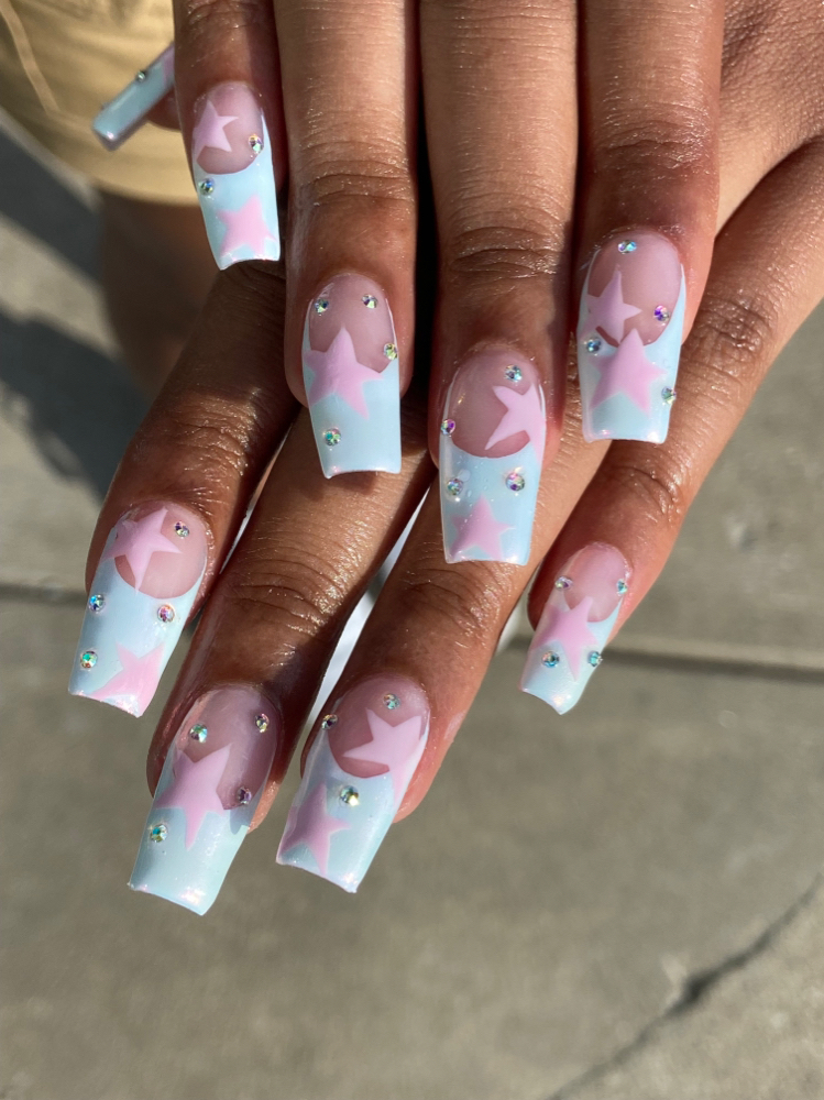 French Tips at Claws & Effect in Clarksville, IN