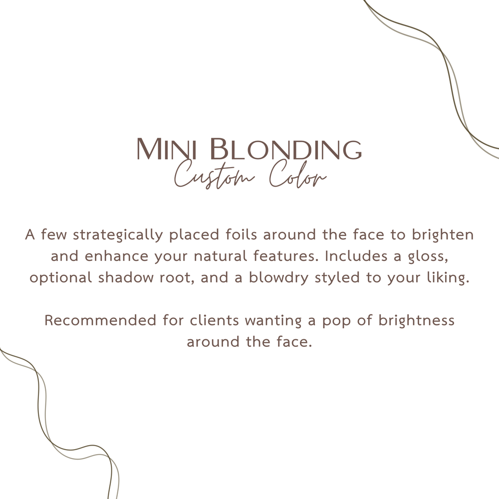 Mini Blonding at Bloom by Rossy in South Elgin, IL