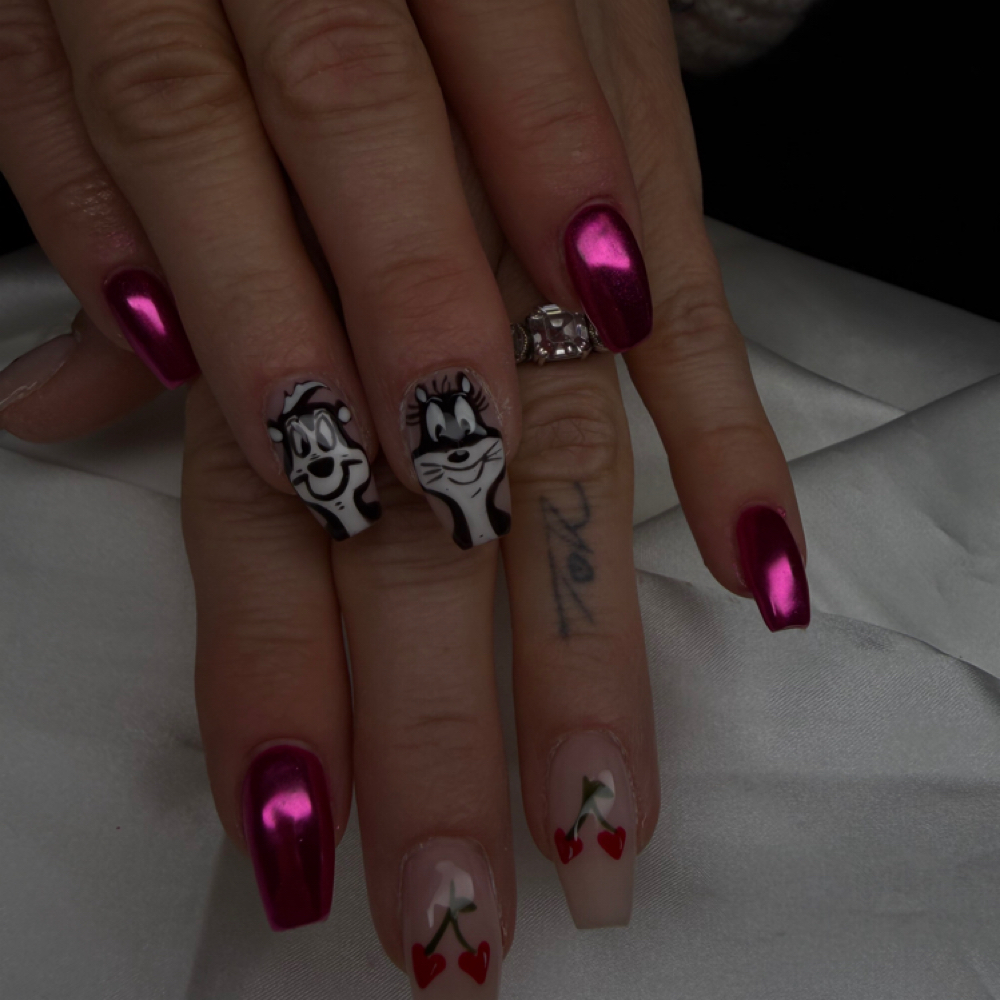 Characters at Poison Ivy Nails in Chardon, OH
