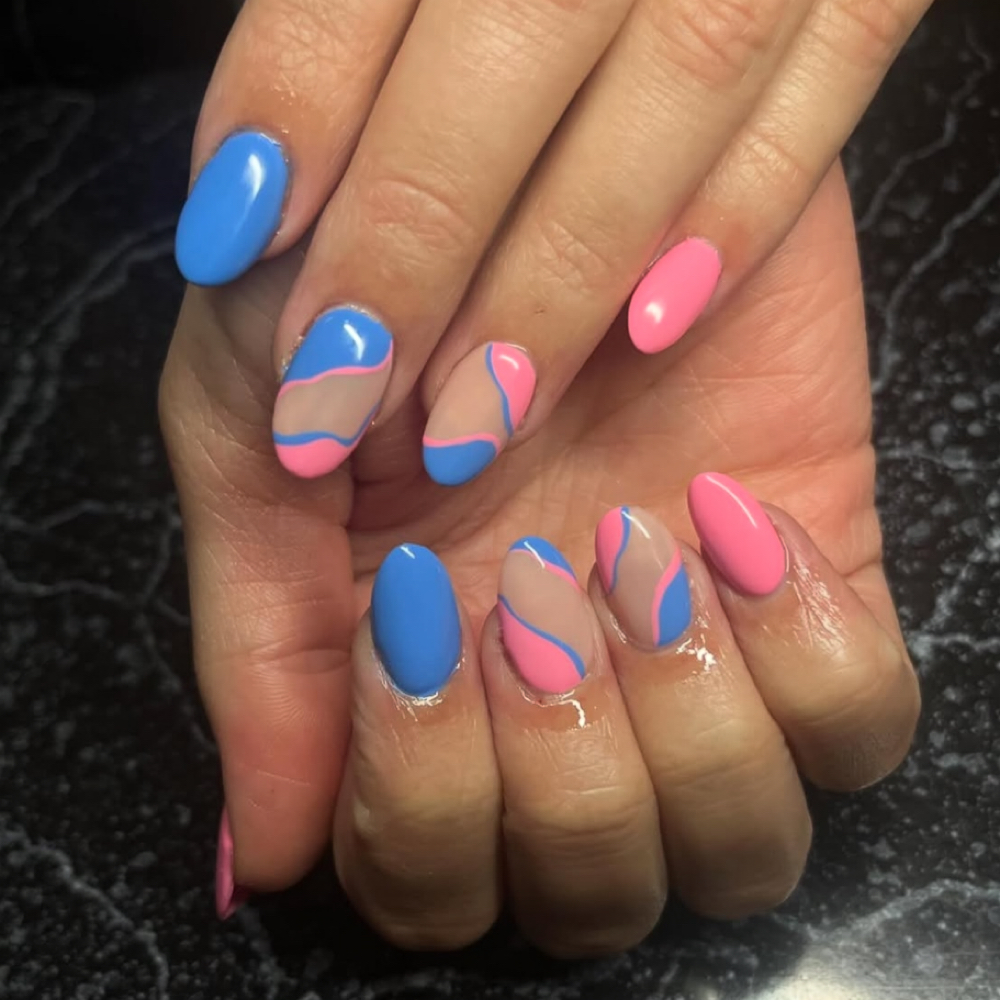 Hard gel overlay at Starr Struck Nails LLC in Denver, CO