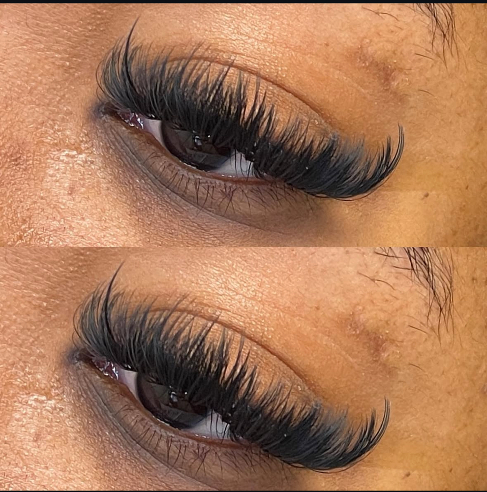Hybrid eyelash extensions
