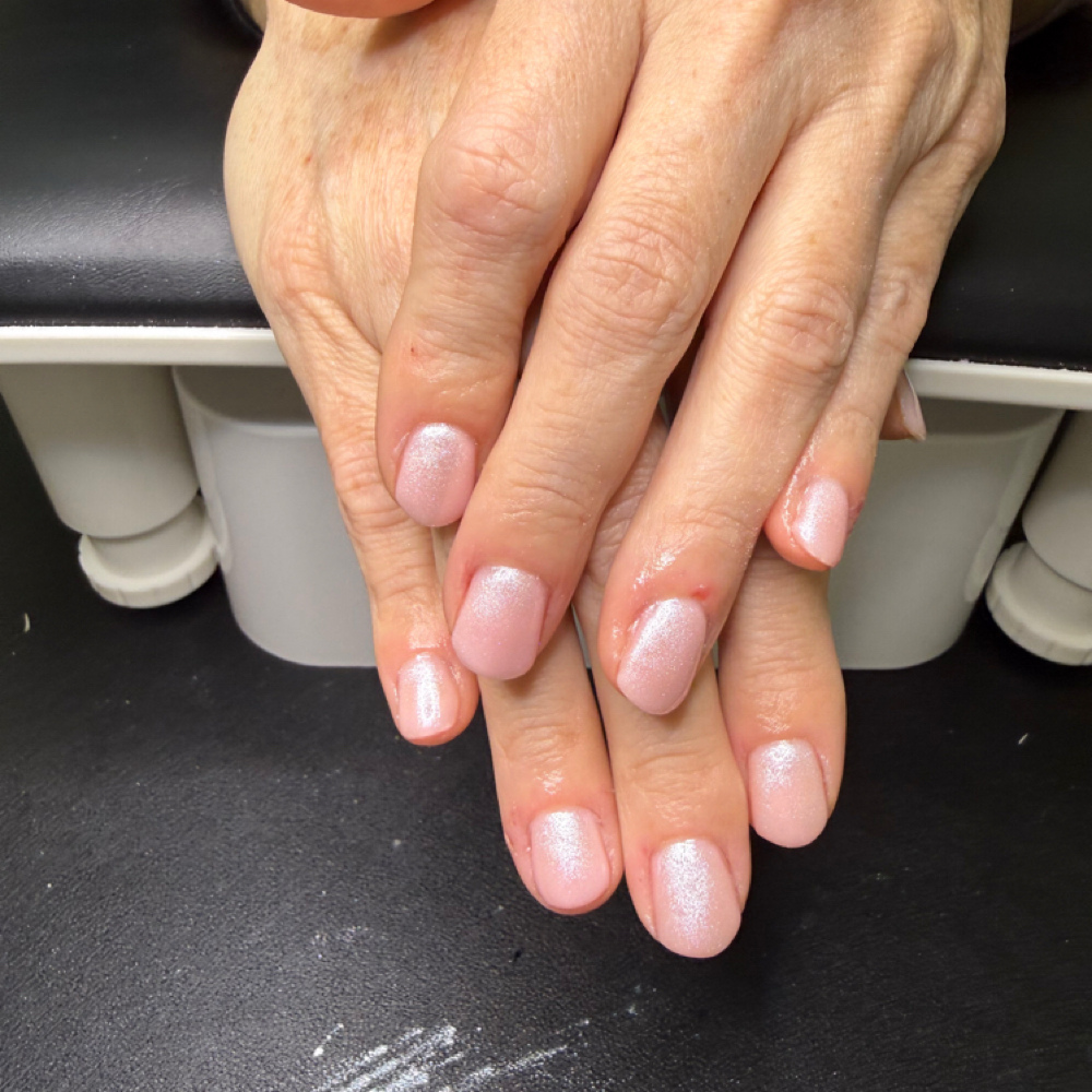 Gel manicure at THE OASIS beauty bar in Ceres, CA