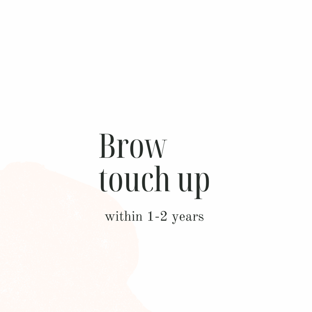 Brow Touch-Up (1-2 years)