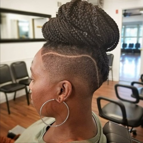 MOHAWK BOX BRAIDS at Favourite Hair Braiding in Cantonsville, MD