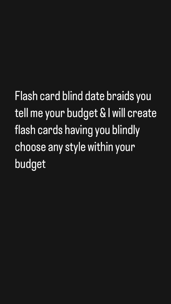 Flash Card Blindate Braids