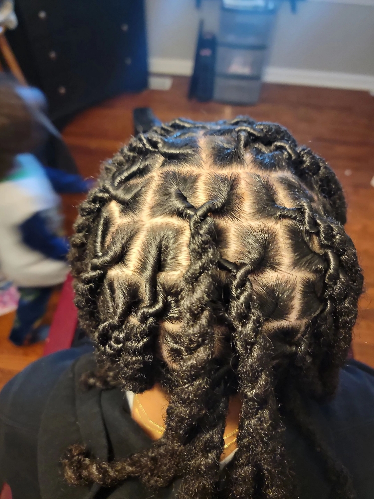 Half Head Loc Retwist & Style