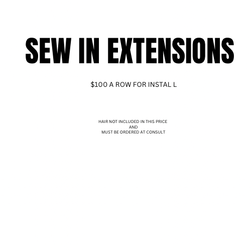 Sew In Extensions By The Row