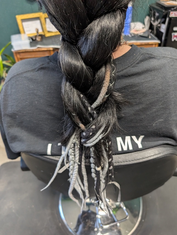 Partial Dreadlock Installation at Kat's Colorcraft and Hair Alchemy in Prineville, OR