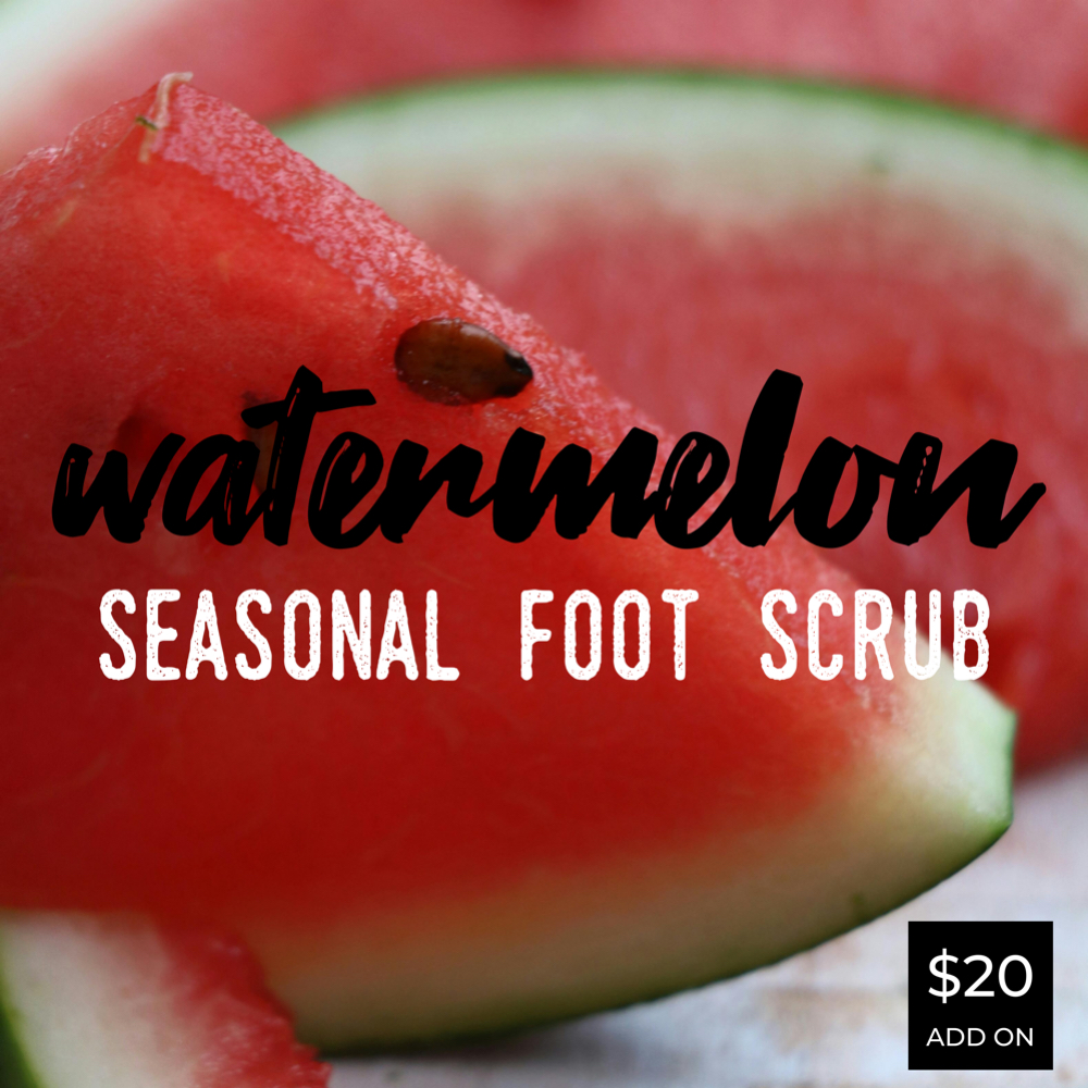 SUMMER ADD ON:Watermelon Foot Scrub at Body Works Massage + Wellness in Burlington, NC