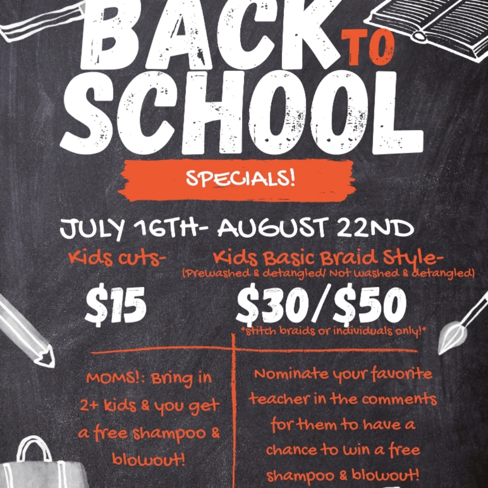 Back To School Specials! at Crafted By Cait in New Boston, TX