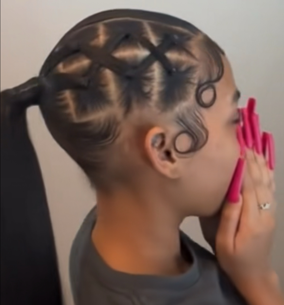 SIDE RUBBER BAND PONYTAIL