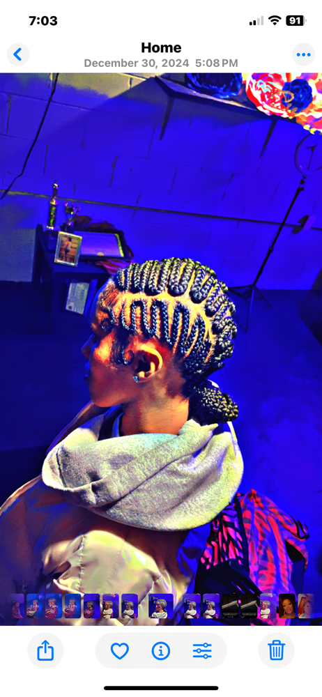 4 Zigzag Braids Into Bun at CieraTheStylist in Alton, IL