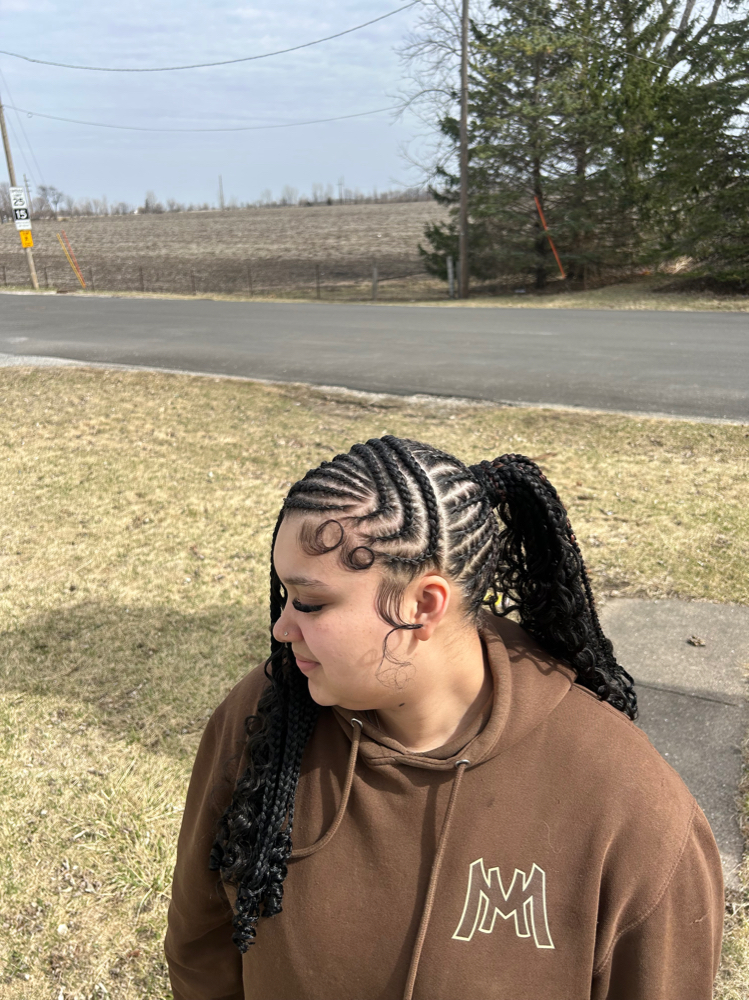 Lemonade Braided ponytail at L&B House Of Beauty in Bluegrass, IA