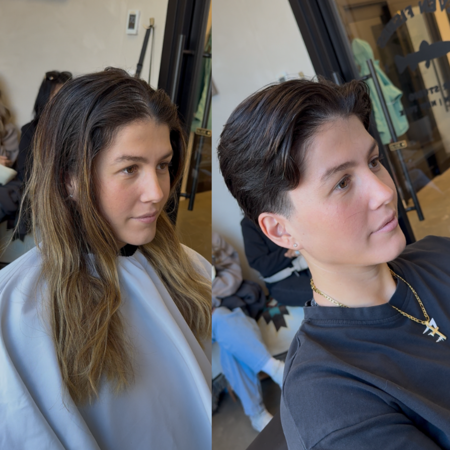 Makeover - From Long to Short at Seven Fishes in Brooklyn, NY
