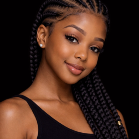 *Womens Cornrows and Stitch Braids at Enchanted Essence Beauty Salon & Hair Restoration Center in Reno, NV