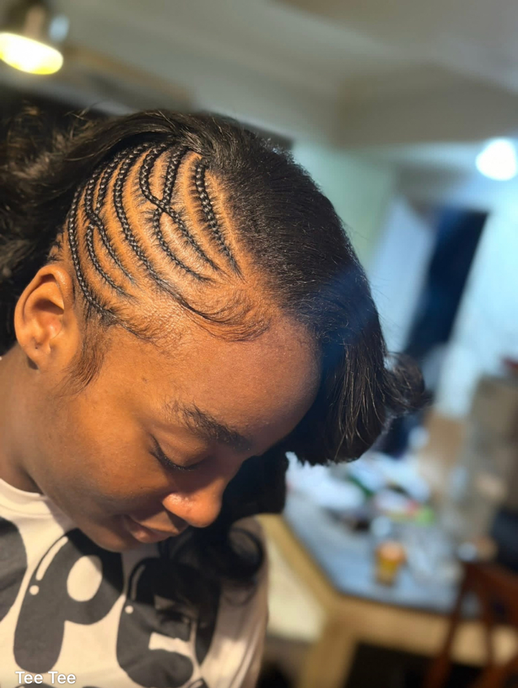 Side Braids With Quick Weave at The royal lab in New York, NY
