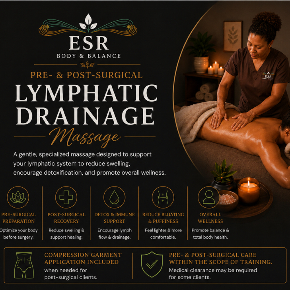 Lymphatic Drainage Massage at ESR Body & Balance in Smyrna, GA