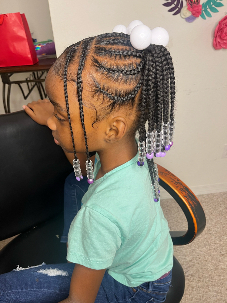 Kids Natural Hair Braids(Any Style)