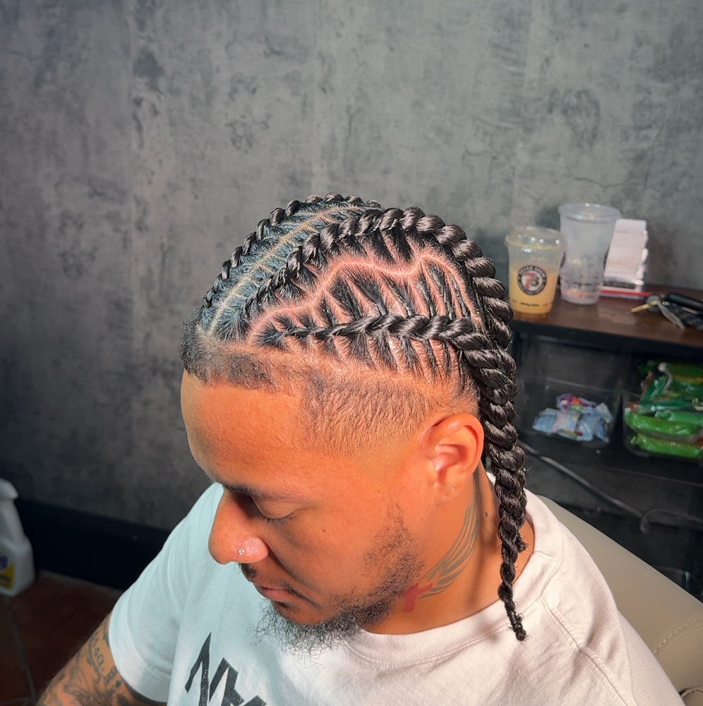 4 Flat Twists Design at Slaid & Stitched in Arlington, TX