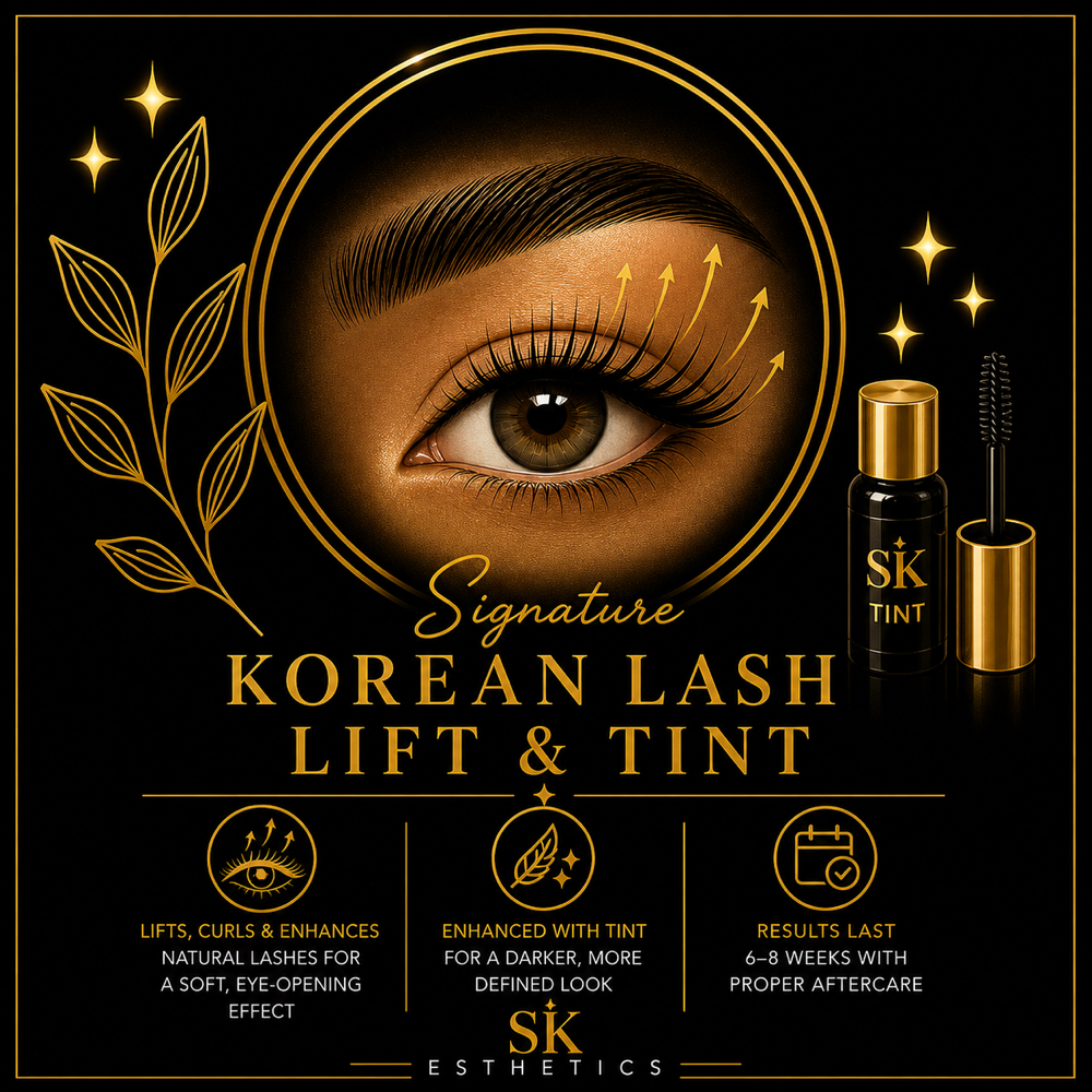 Signature Korean Lash Lift & Tint at SK Esthetics in Lincoln, CA