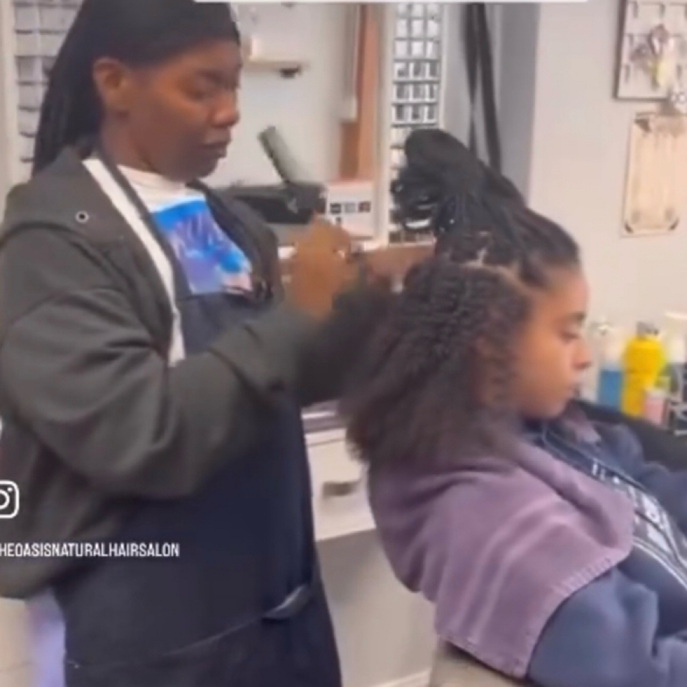 Box Braid Removal Service at The Oasis Natural Hair Salon in Gibsonville, NC