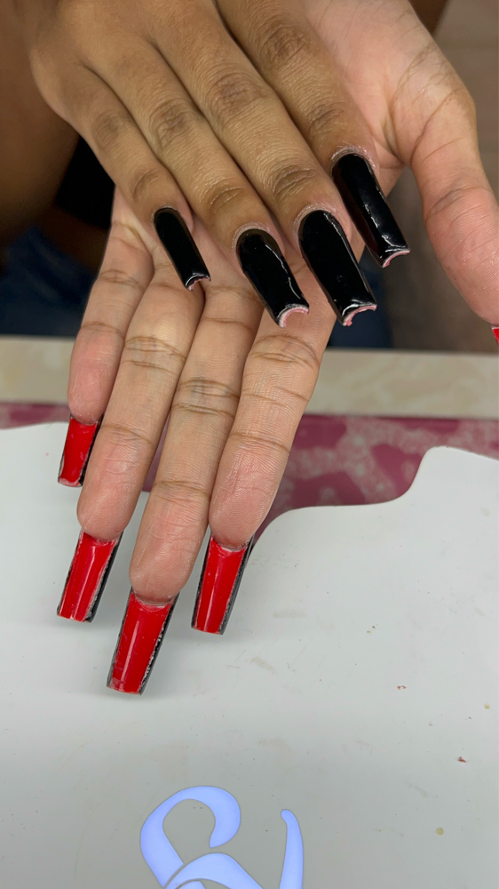 Long Acrylic/Natural Fill In