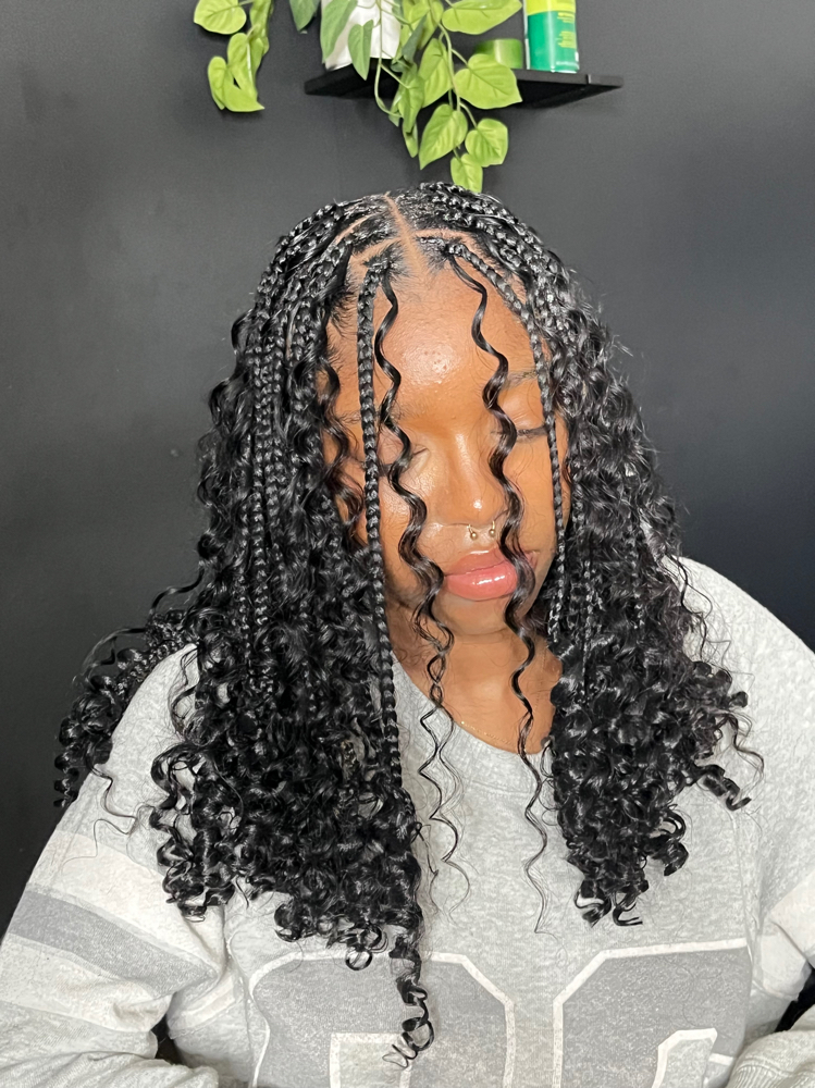 Boho Knotless Bob