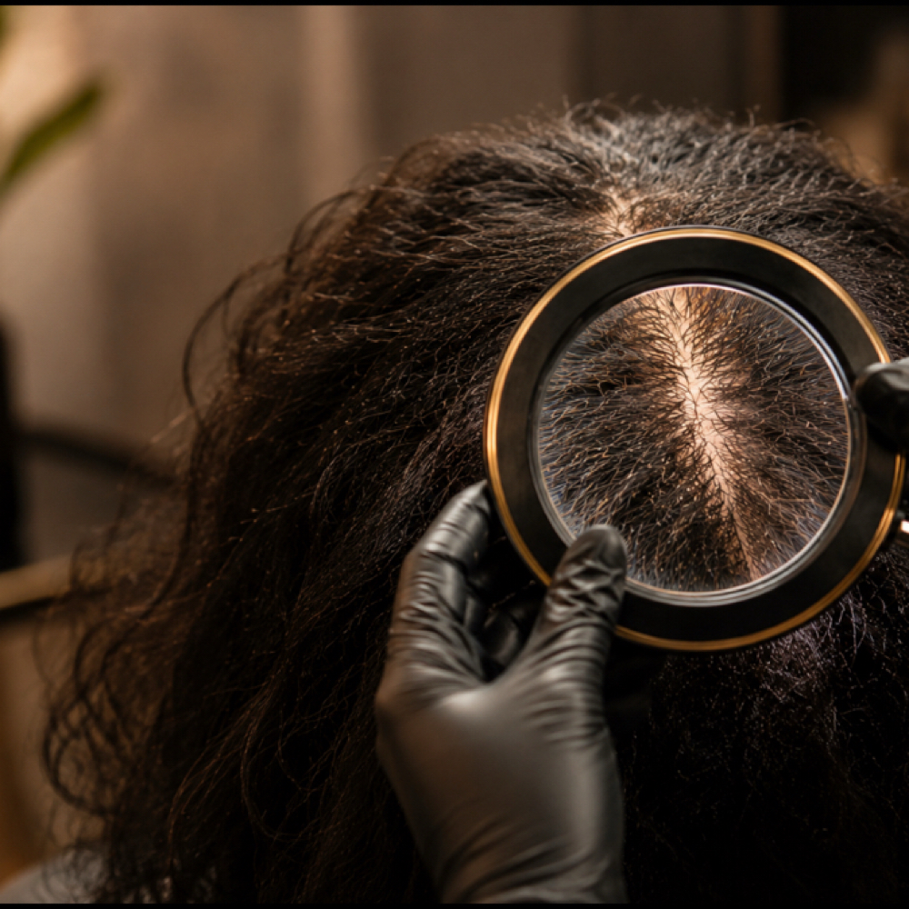 Restorative Detangling Assessment at HFS Trichology & HeadSpa Inc. in Stockton, CA