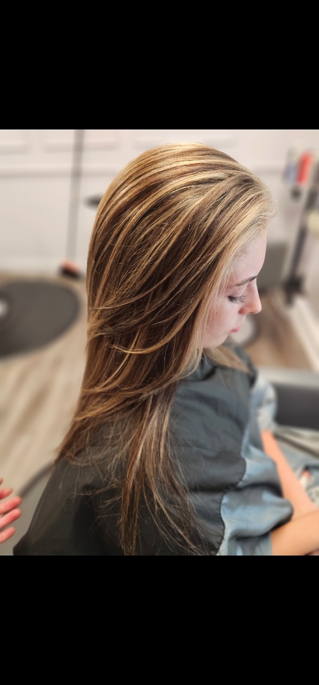 Halo Highlight & Haircut Short Hair at Jennifer's Hair Affair in Melbourne, FL