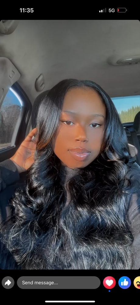 Traditional sew-in