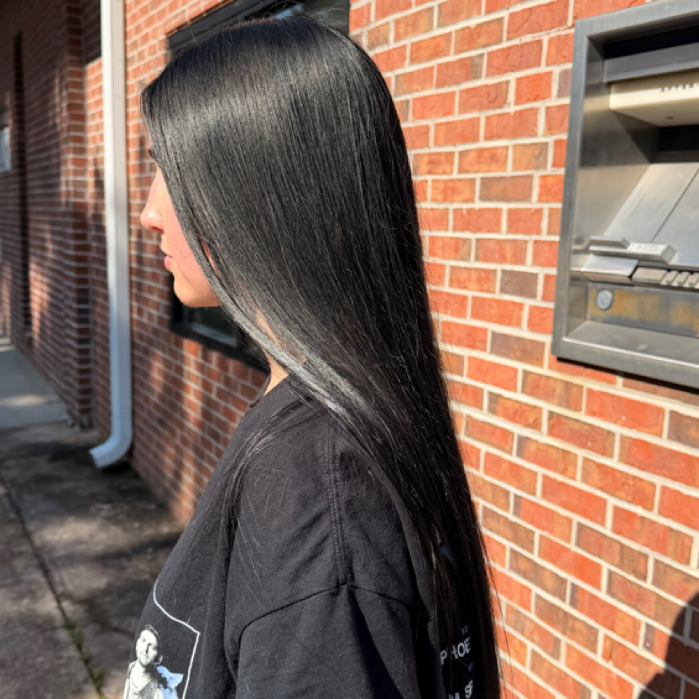 Glossing at Mane Hair in Peachtree City, GA