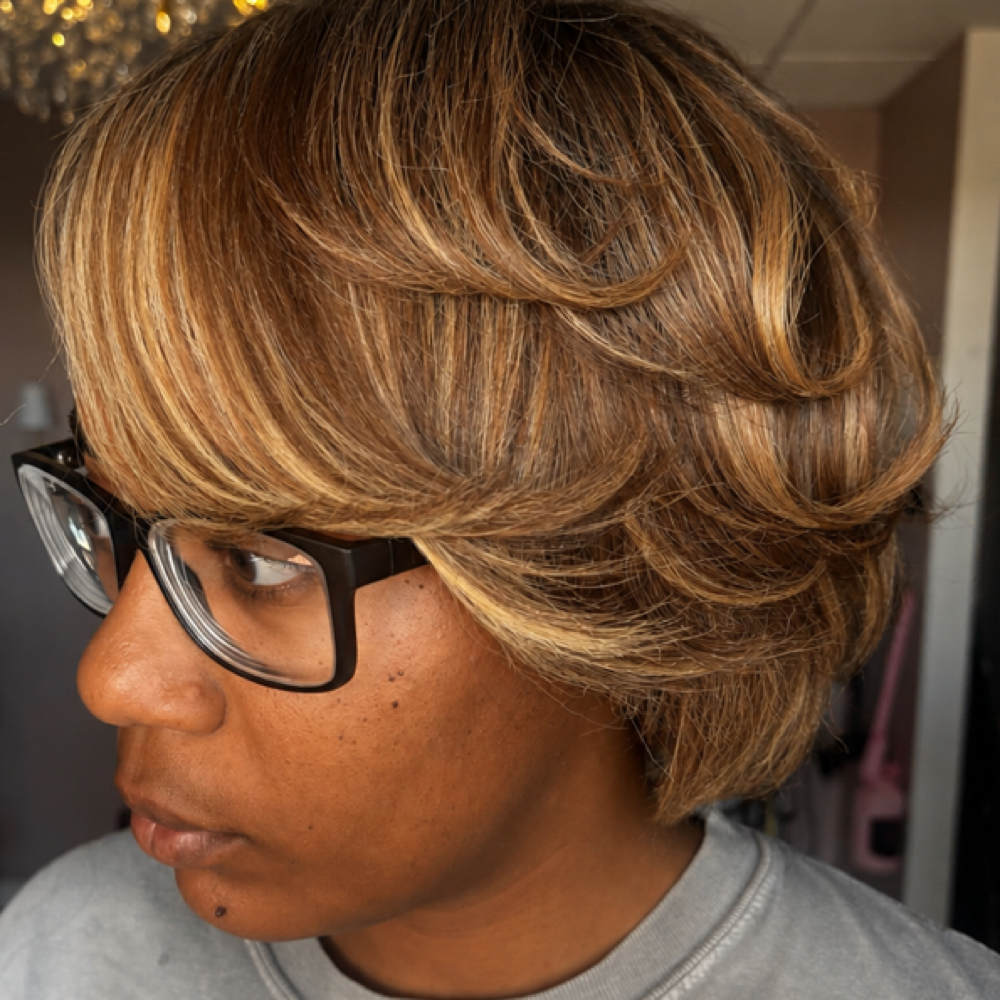 Partial Highlight/ style at TwineXbeauty in tucson, AZ