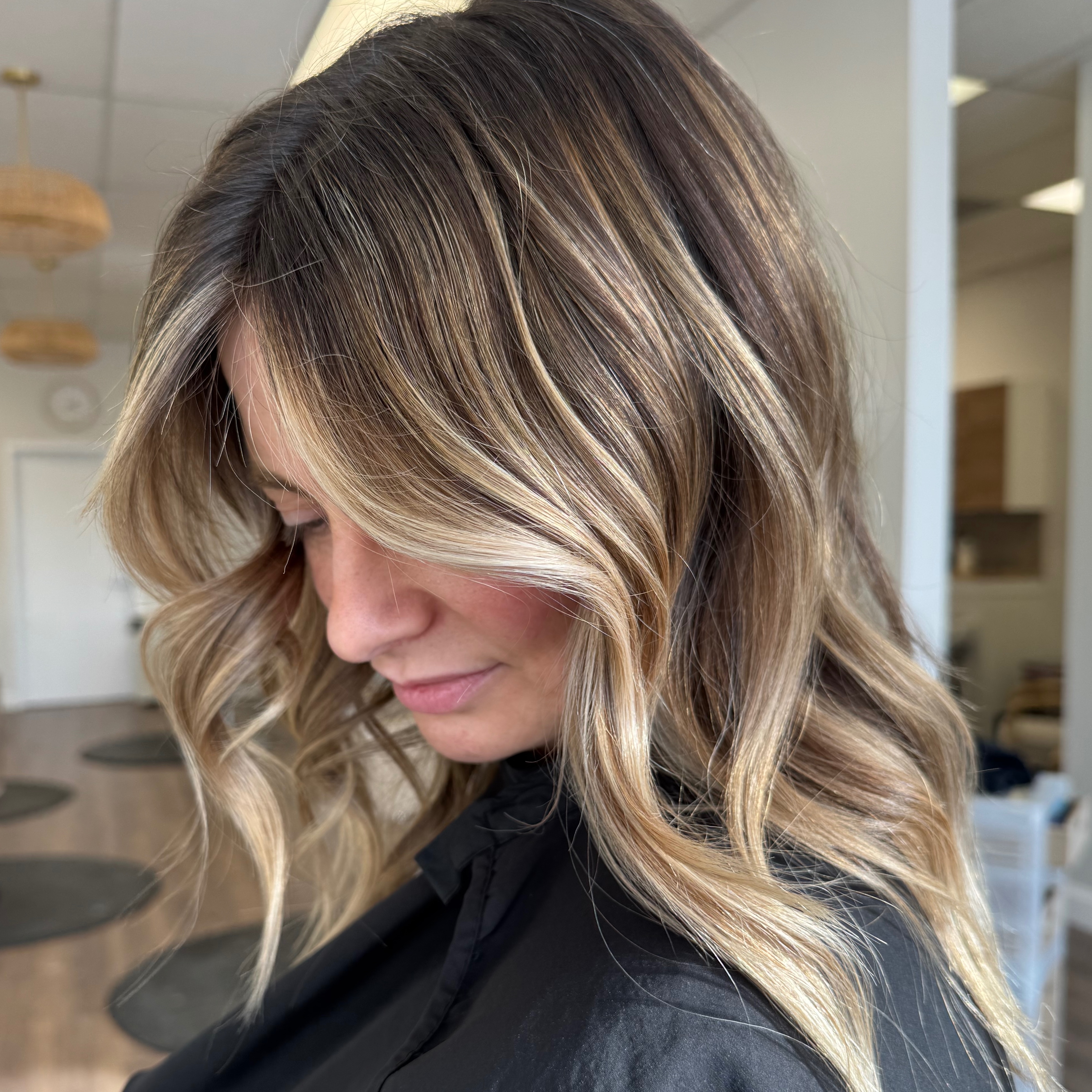 Partial Balayage at Blend Salon & Co. in Milford, MA