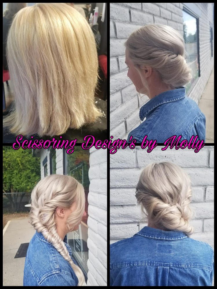 Up-do at Scissoring Designs in Dalton Gardens, ID