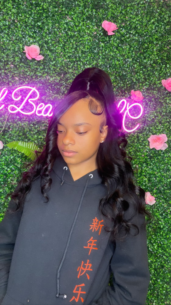 Half Up Half Down W/ Bangs Or Swoop